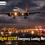 easyjet flight u2238 emergency landing newcastle