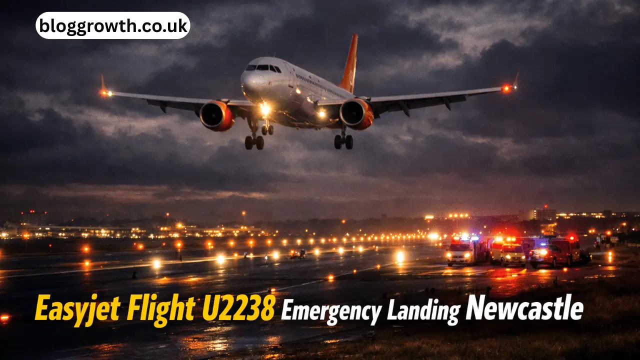 easyjet flight u2238 emergency landing newcastle