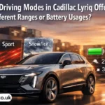 do the driving modes in cadillac lyriq offer different ranges or battery usages?