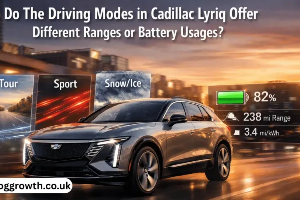 do the driving modes in cadillac lyriq offer different ranges or battery usages?