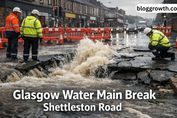glasgow water main break shettleston road