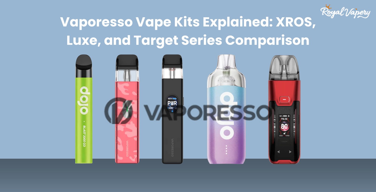 Vaporesso Vape Kits Explained: XROS, Luxe, and Target Series Comparison