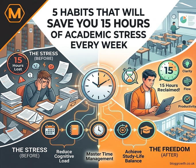5 Habits That Will Save You 15 Hours of Academic Stress Every Week