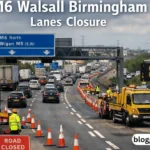 m6 walsall birmingham lanes closure