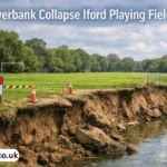 riverbank collapse iford playing fields