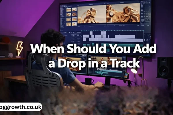 when should you add a drop in a track