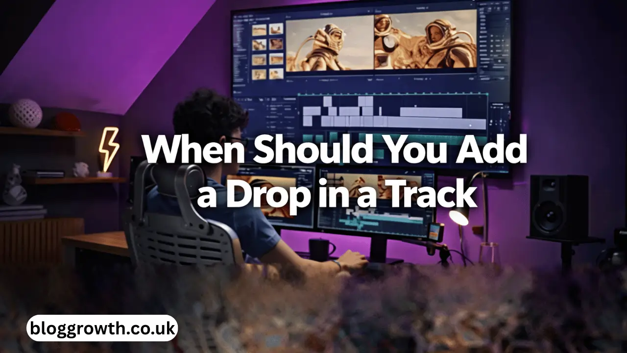 when should you add a drop in a track